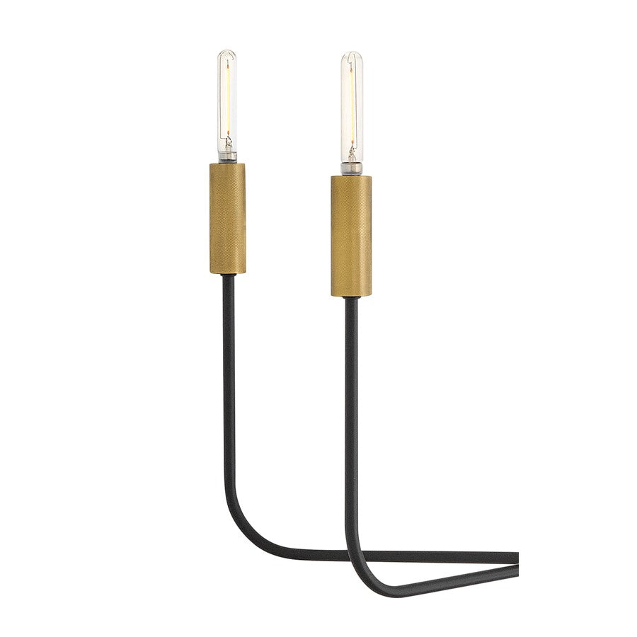 Lark Austen 5 Light 28" Single Tier Chandelier, Black