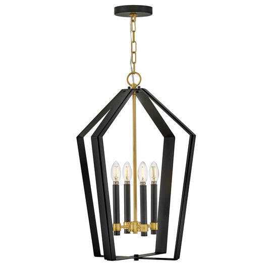 Lark Sammi 4 Light Large Pendant, Black - 83644BK-LCB