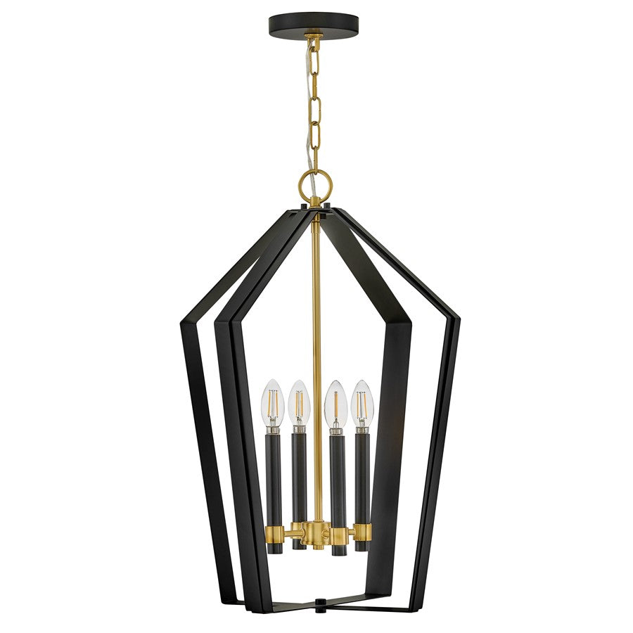 Lark Sammi 4 Light Large Pendant, Black