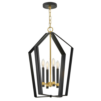 Lark Sammi 4 Light Large Pendant, Black