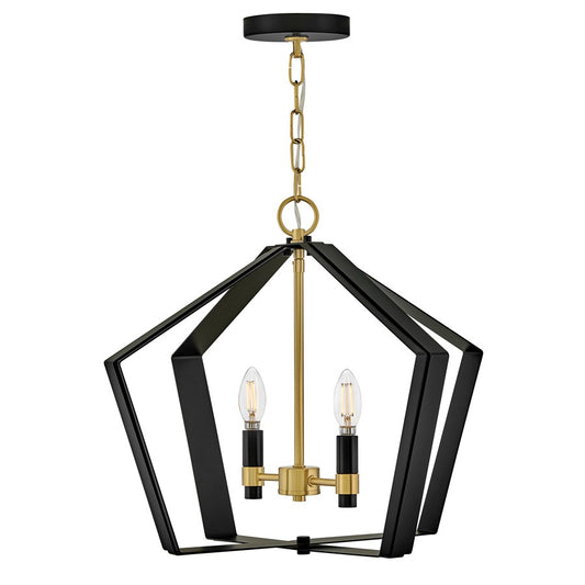 Lark Sammi 2 Light Large Pendant, Black - 83647BK-LCB