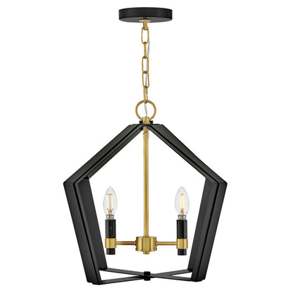 Lark Sammi 2 Light Large Pendant, Black