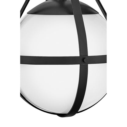 Lark Colby 1 Light 9" Sconce, Black/Cased Opal