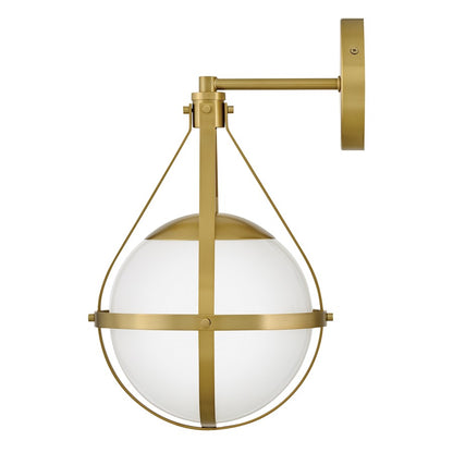 Lark Colby 1 Light 9" Sconce, Lacquered Brass/Cased Opal
