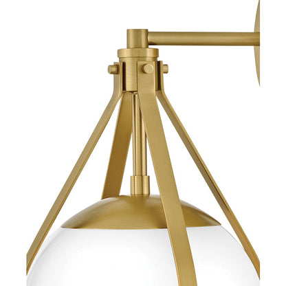 Lark Colby 1 Light 9" Sconce, Lacquered Brass/Cased Opal