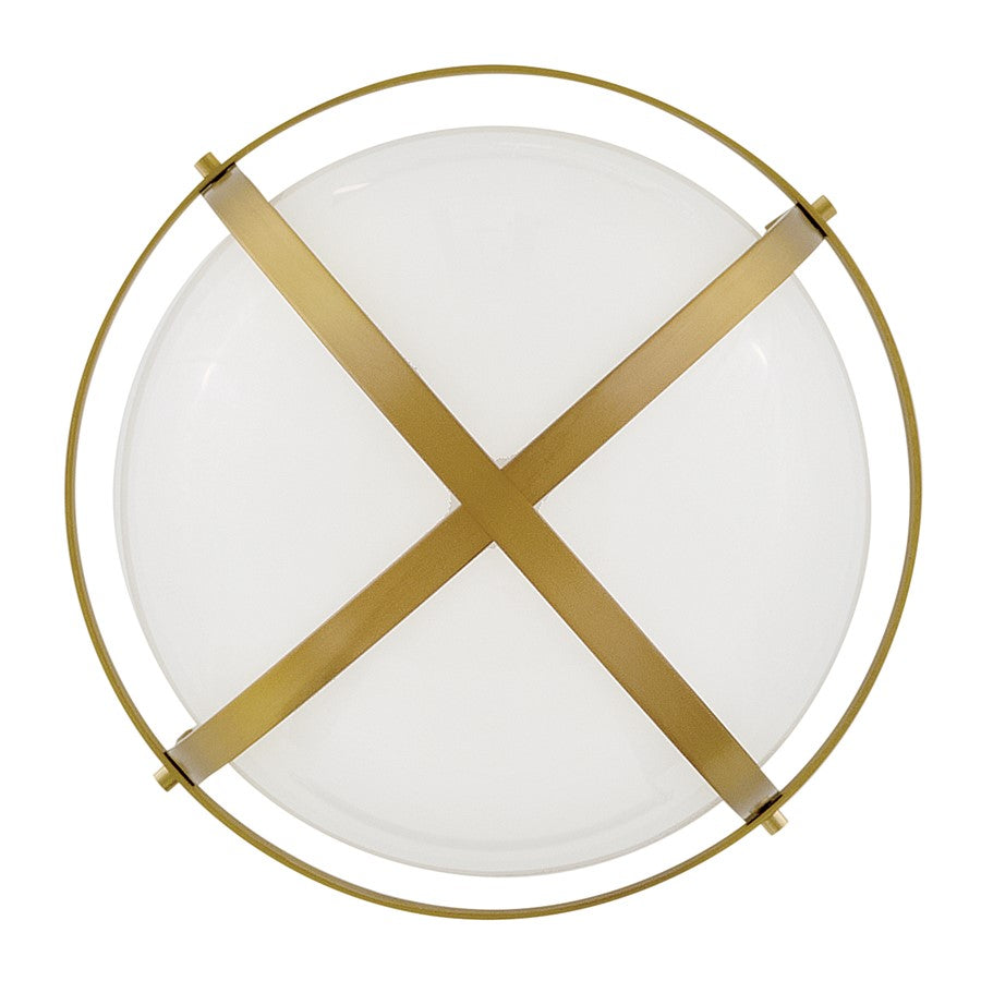 Lark Colby 1 Light 11" Pendant, Lacquered Brass/Cased Opal