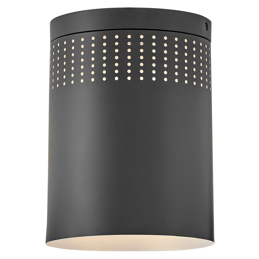 Lark Casey 1 Light 7.5" Flush Mount, Black - 83681BK