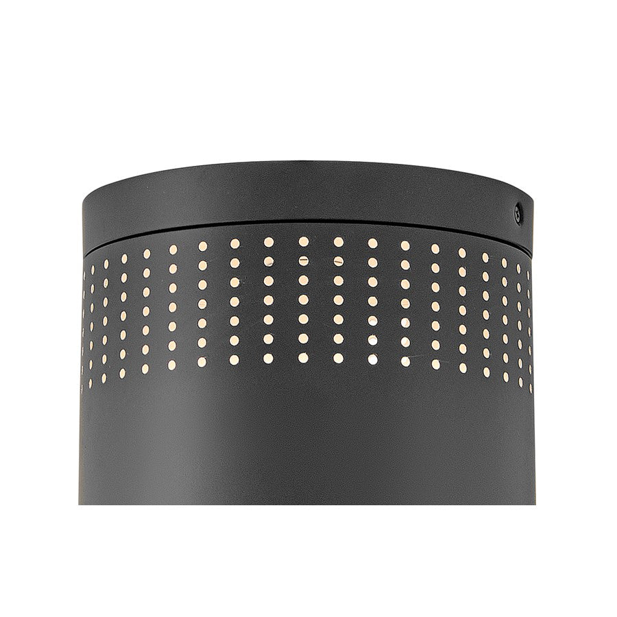 Lark Casey 1 Light 7.5" Flush Mount, Black