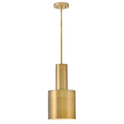 Lark Casey 1 Light 9" Pendant, Lacquered Brass - 83687LCB