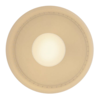 Lark Casey 1 Light 9" Pendant, Lacquered Brass/Satin Off White