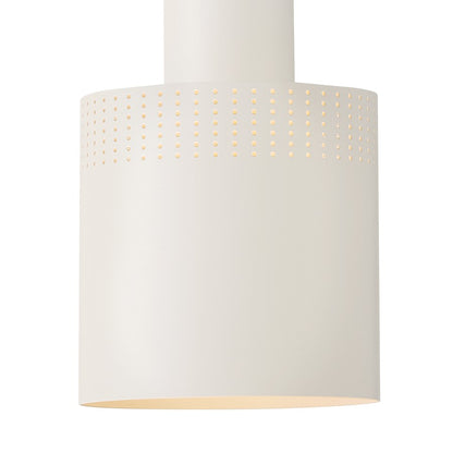 Lark Casey 1 Light 9" Pendant, Lacquered Brass/Satin Off White