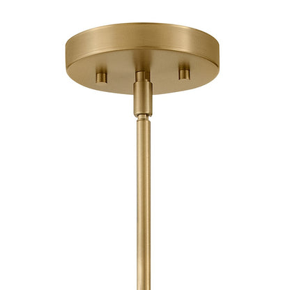 1 Light Large Pendant, Lacquered Brass