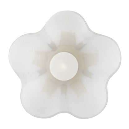 Lark Honey 1 Light Small Pendant, Lacquered Brass/Cased Opal