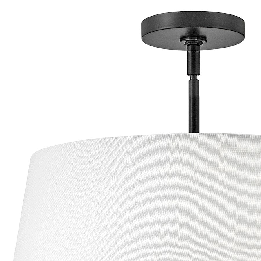 3 Light Large Pendant, Black