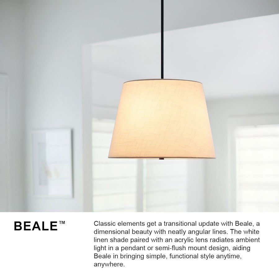 3 Light Large Pendant, Lacquered Brass