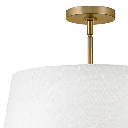 3 Light Large Pendant, Lacquered Brass