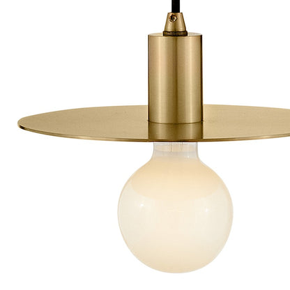 1 Light Small Pendant, Lacquered Brass