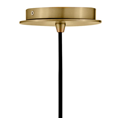 1 Light Small Pendant, Lacquered Brass