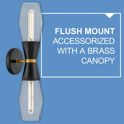 2 Light Large Wall Sconce