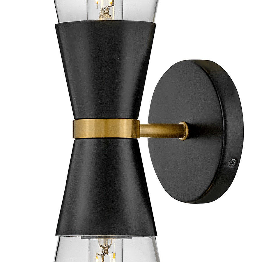 2 Light Large Wall Sconce