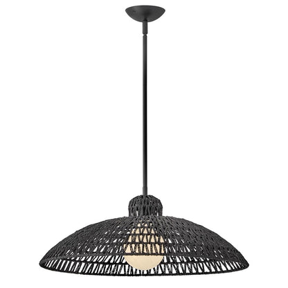 Lark Pismo 1 Light Large Pendant, Black - 84337BK