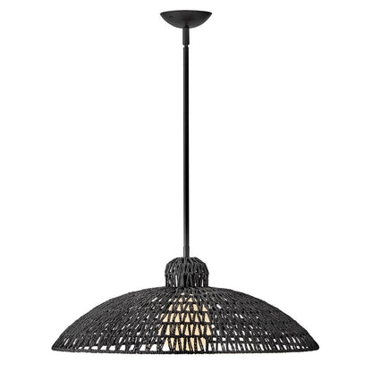 Lark Pismo 1 Light Large Pendant, Black
