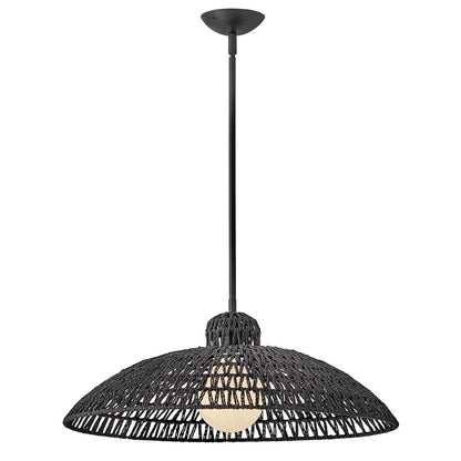 Lark Pismo 1 Light Large Pendant, Black