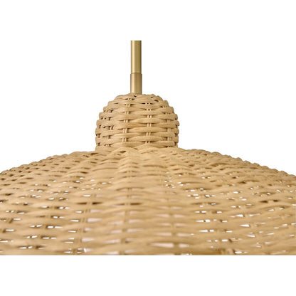 Lark Pismo 1 Light Large Pendant, Lacquered Brass