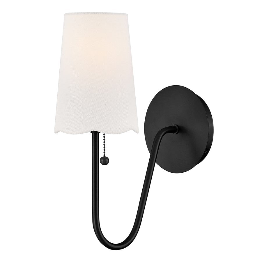 Lark Bliss 1 Light 11" Scone, Black