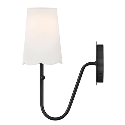 Lark Bliss 1 Light 11" Scone, Black