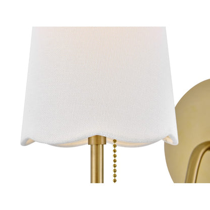 Lark Bliss 1 Light 11" Sconce, Lacquered Brass