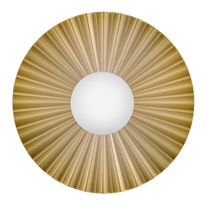 Lark Stevie 1 Light Medium Flush Mount, Lacquered Brass/Etched Opal