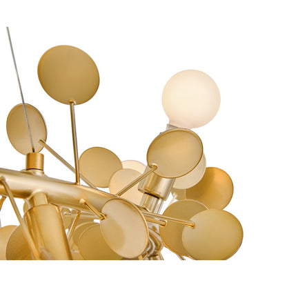 Lark Lolli 12 Light Medium Single Tier Chandelier, Distressed Brass