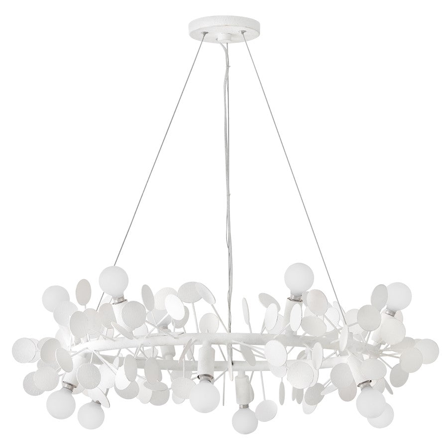 Lark Lolli 12 Light Medium Single Tier Chandelier, Textured Plaster