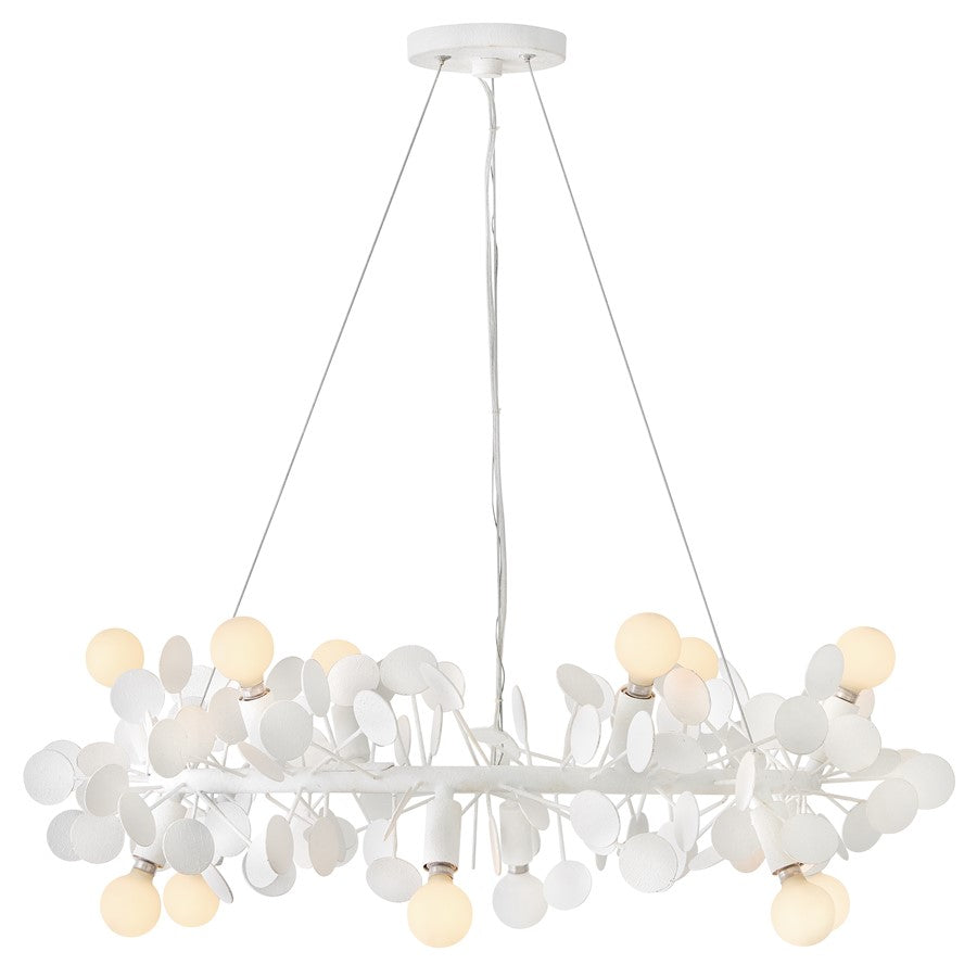 Lark Lolli 12 Light Medium Single Tier Chandelier, Textured Plaster