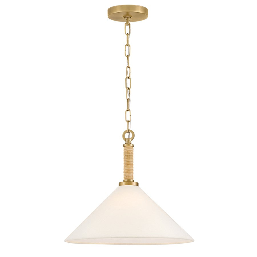 Lark Cove 1 Light 14" Pendant, Lacquered Brass - 84417LCB