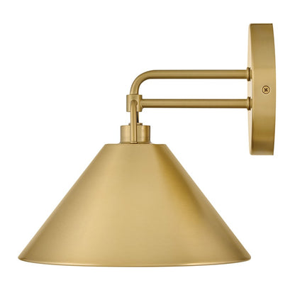 Lark Milo 1 Light Small Sconce, Lacquered Brass