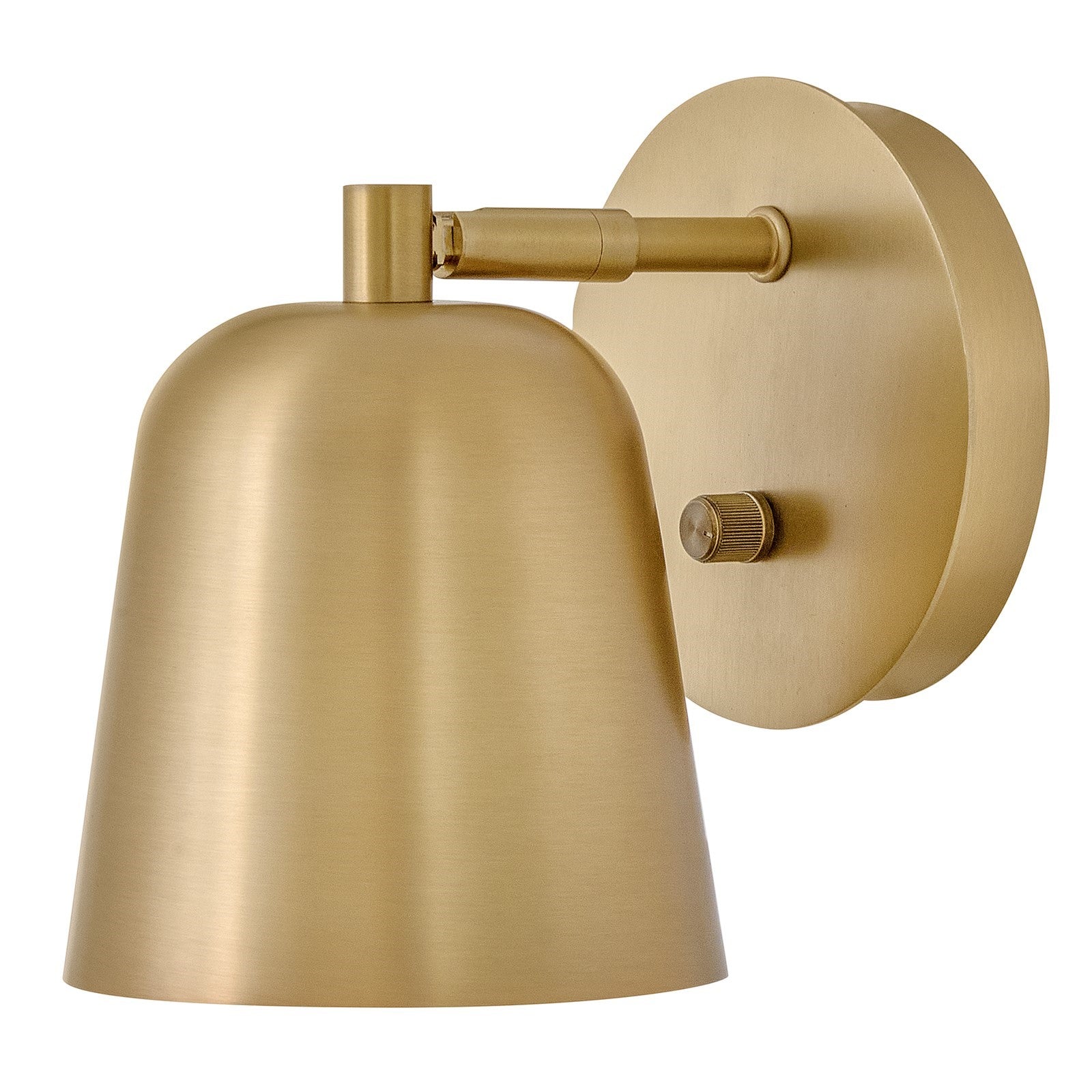 Hinkley Lark Jojo 1-Light Wall Sconce | Modern Lacquered Brass Steel and Adjustable Shade | Bedroom & Living Room Reading Light | 8 x 5.5 | Model 84460LCB