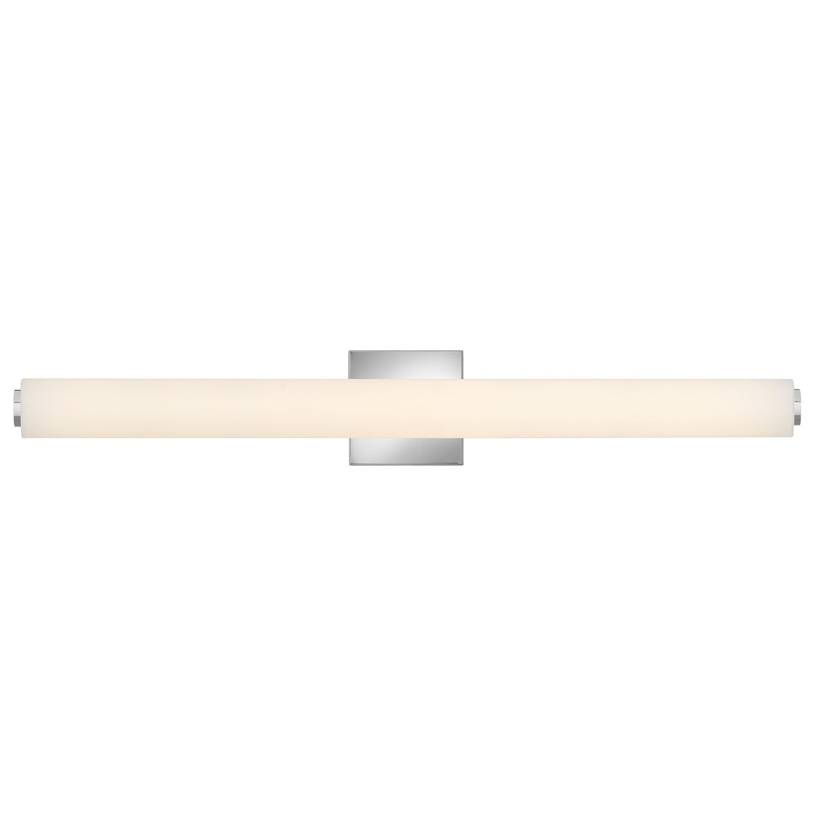 Hinkley Marti 32in 1-Light LED Bath Vanity Light | Modern Chrome Steel and Etched White Glass | Bathroom & Hallway | 3.5 x 4.75 x 31.75 in | Model 85243CM