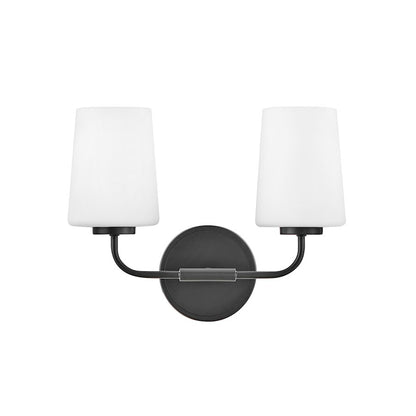 2 Light Bathroom Vanity Light, White