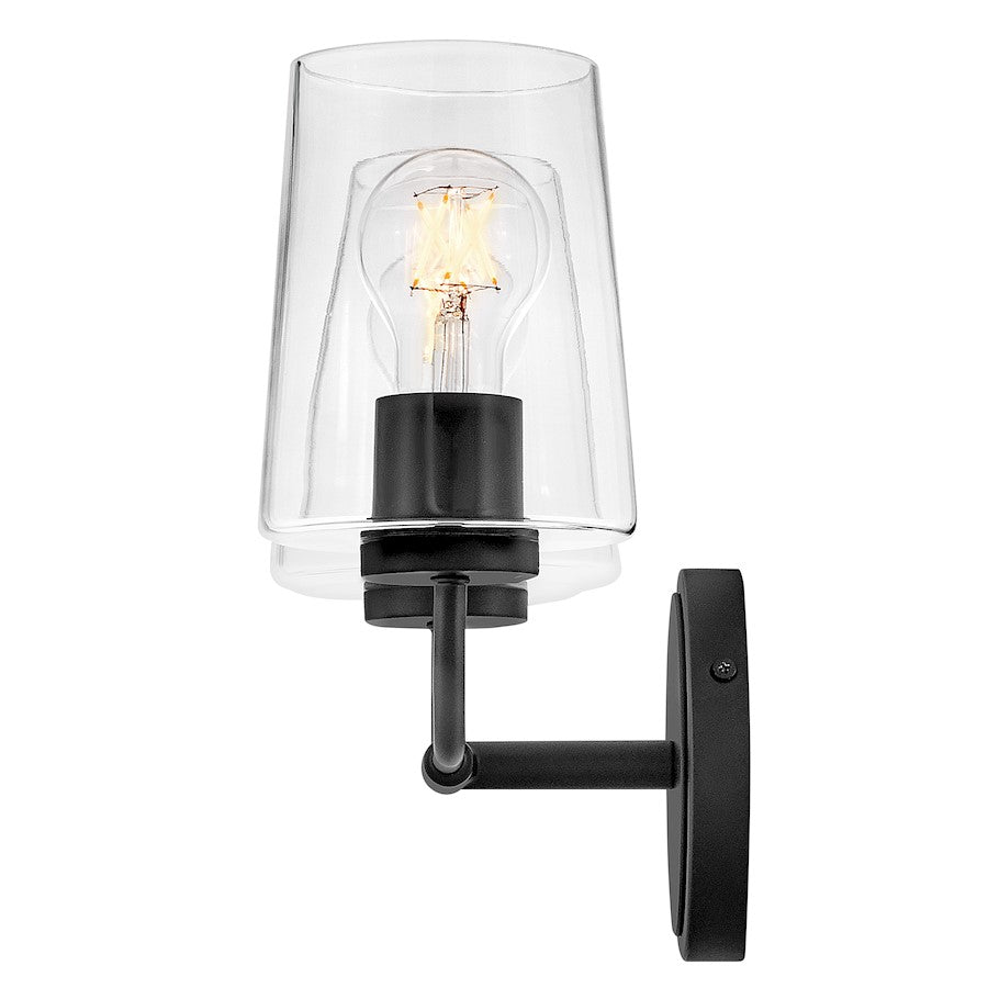 3 Light Small Bathroom Vanity Light, Black
