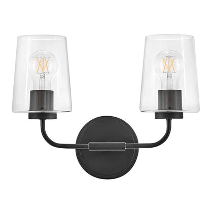 3 Light Small Bathroom Vanity Light, Black