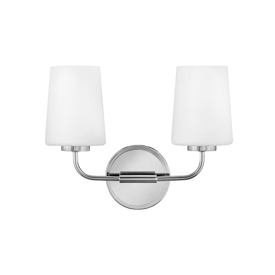 2 Light Bathroom Vanity Light, White