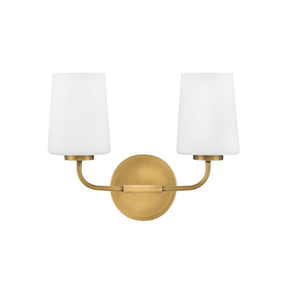 2 Light Bathroom Vanity Light, White