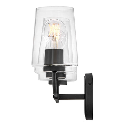 3 Light Medium Bathroom Vanity Light, Black