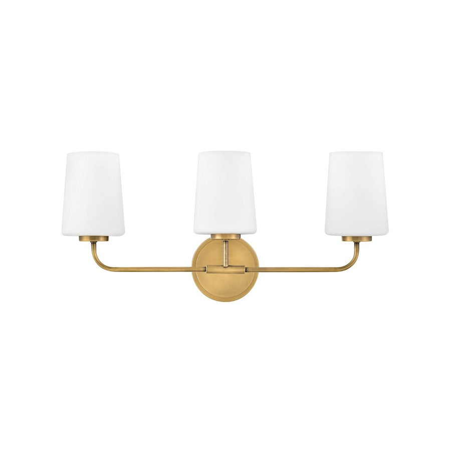 3 Light Bathroom Vanity Light, White