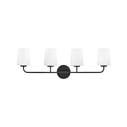 4 Light Bathroom Vanity Light, White