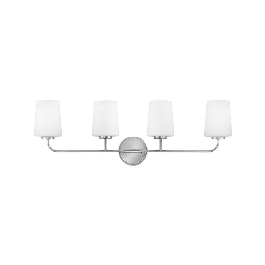 4 Light Bathroom Vanity Light, White