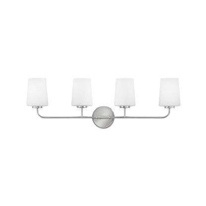 4 Light Bathroom Vanity Light, White
