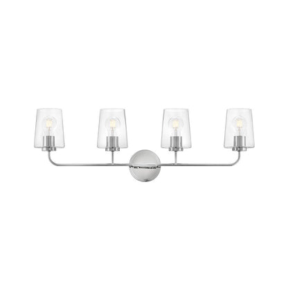 4 Light Large Bathroom Vanity Light, Chrome
